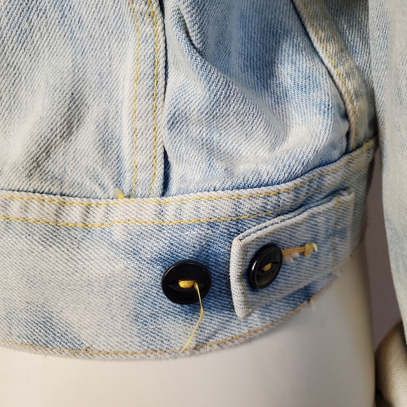 LEE Sanforized Denim Acid Wash Jacket USA 70s - Picture 10 of 12